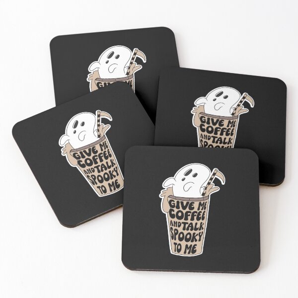 Item preview, Coffee Loving Ghost Give Me Coffee and Talk Spooky To Me designed and sold by Designer-Girl.