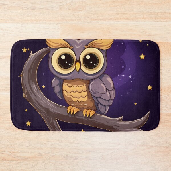 Item preview, Midnight Wisdom: Baby Owl's Starlit Soiree designed and sold by PaintbrushPlace.