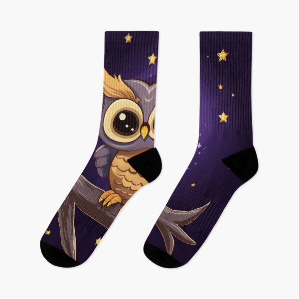 Item preview, Midnight Wisdom: Baby Owl's Starlit Soiree designed and sold by PaintbrushPlace.