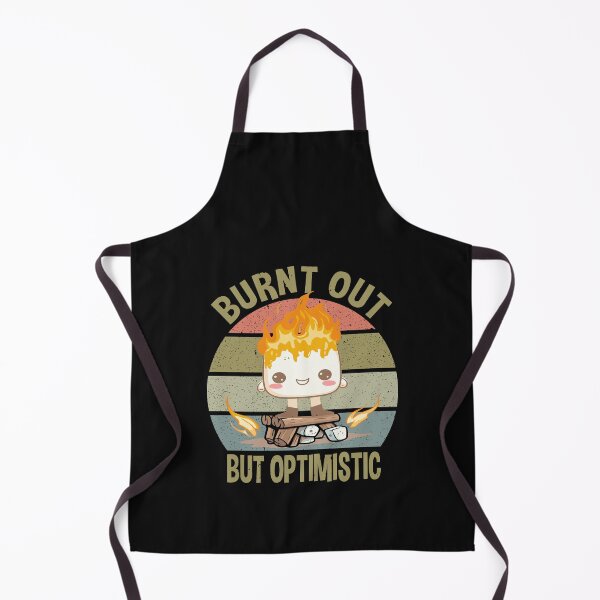 Item preview, Burnt Out But Optimistic Cute Marshmallow Camping Funny Sayings Vintage designed and sold by clothesy7.