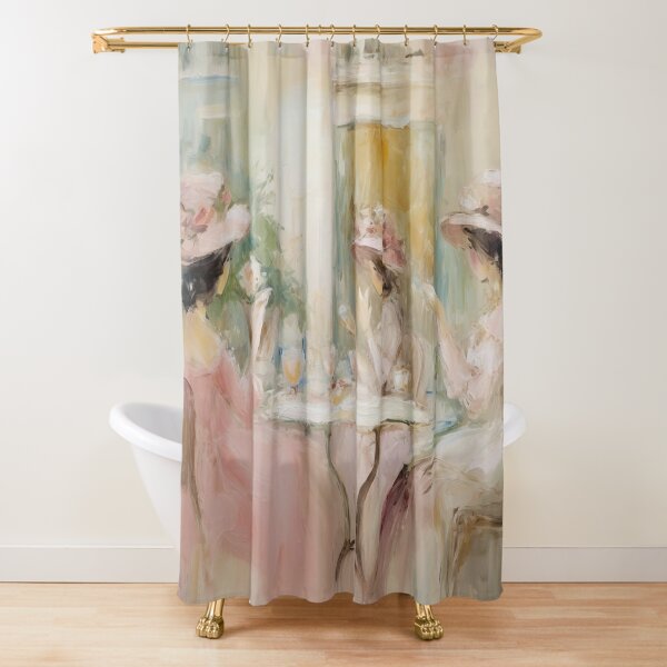 Coquette Boho Shower Curtain, Coquette Aesthetic Cottagecore