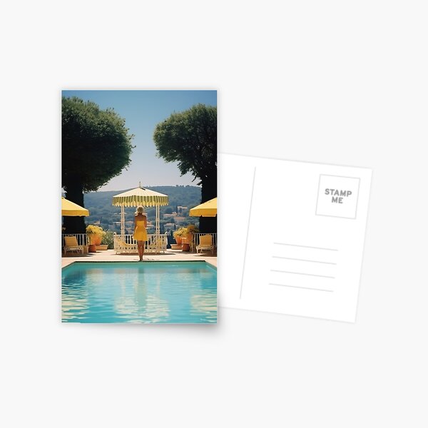Item preview, Retro 60's Style 'Cannes Pool' designed and sold by VermontGraphics.