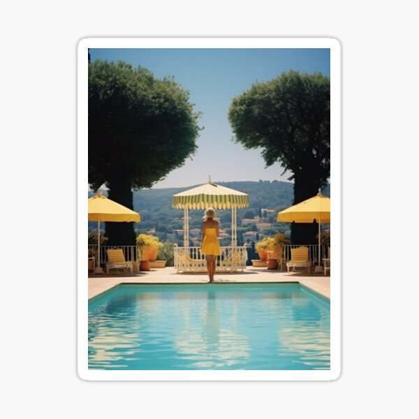 Item preview, Retro 60's Style 'Cannes Pool' designed and sold by VermontGraphics.
