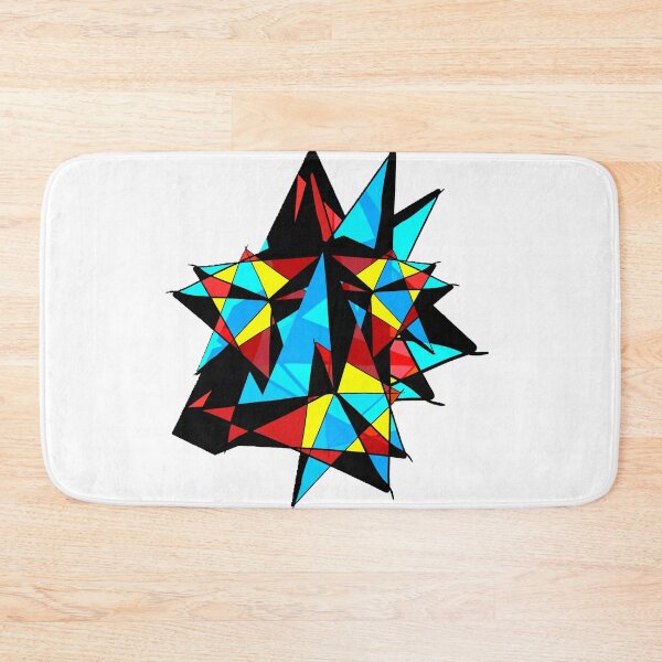 Item preview, Geometric Abstract Blue, Red,Yellow, Black  designed and sold by KevenTees.
