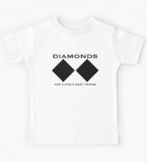 Mädchen Diamanten Kinder T-Shirt