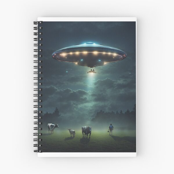 Item preview, UFO Cow Abduction designed and sold by AiStoryTeller.