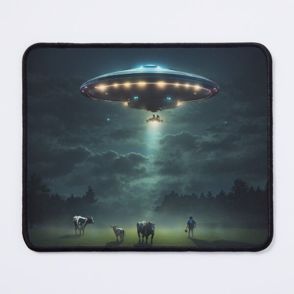 Item preview, UFO Cow Abduction designed and sold by AiStoryTeller.
