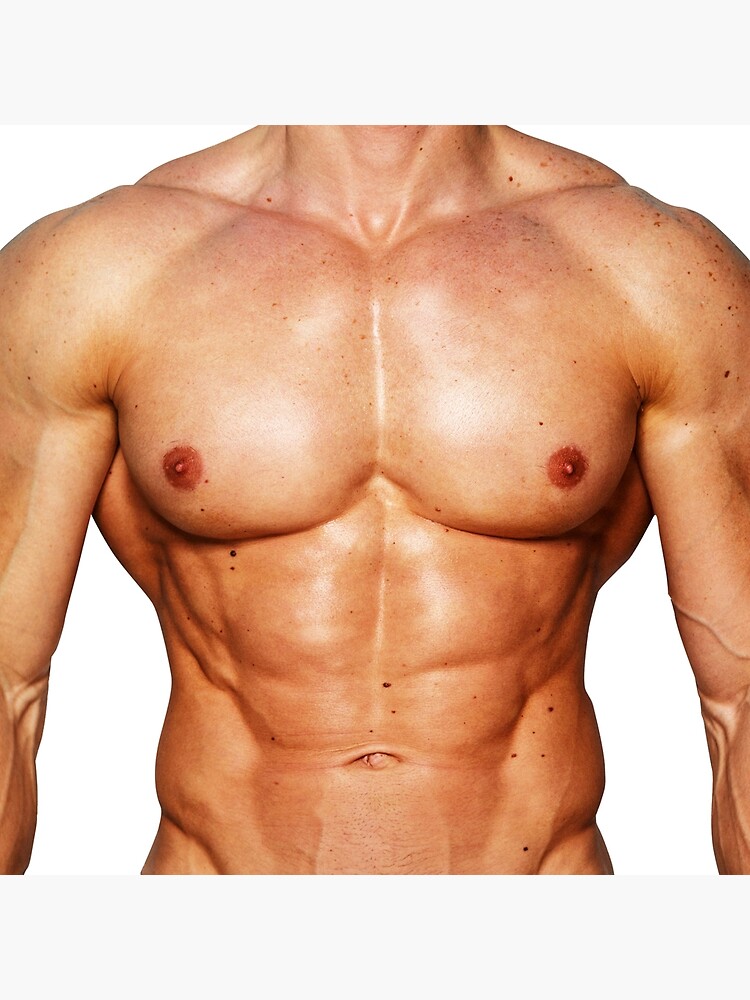 Fake Abs six Pack . Muscular Body. Abdominal Muscles. Cut 