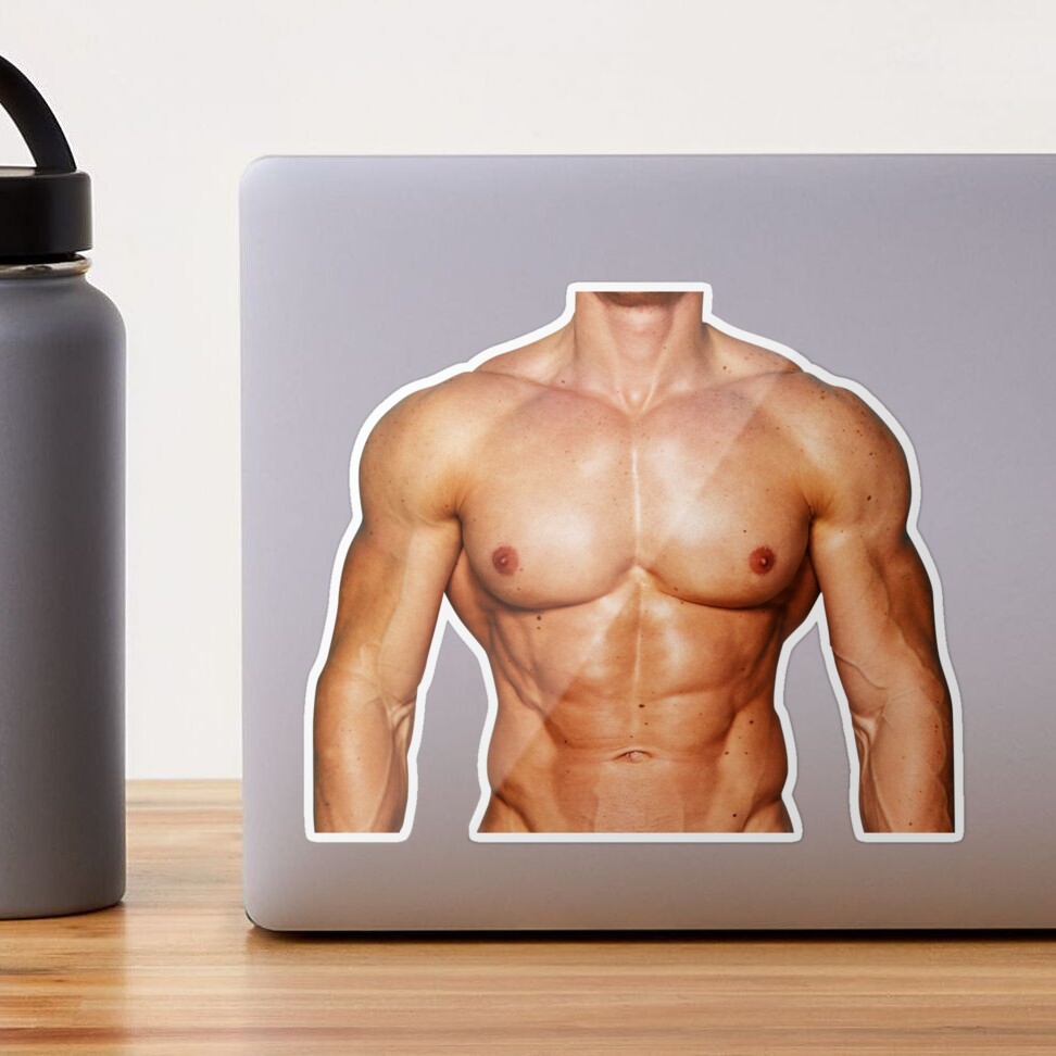 Fake Abs (Six Pack ). Muscular Body. Gráfico por TribaliumArt