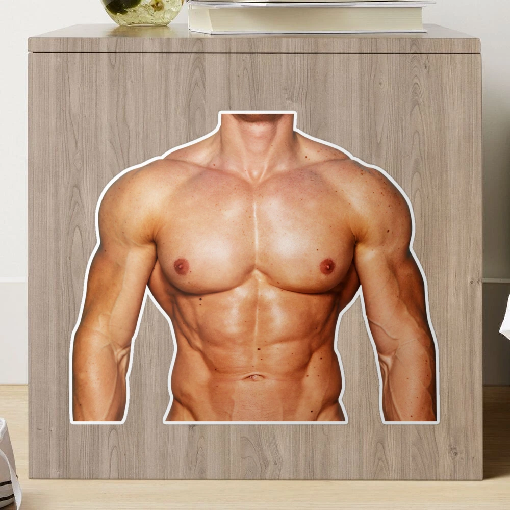 Fake Abs (Six Pack ). Muscular Body. Graphic by TribaliumArt