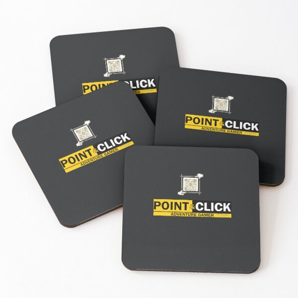 Item preview, Point & Click Adventure Gaming Logo V1 (Yellow/Black) designed and sold by Visual Resolutions.