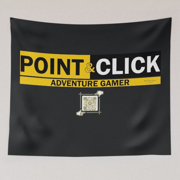 Item preview, Point & Click Adventure Gaming Logo V1 (Yellow/Black) designed and sold by Visual Resolutions.
