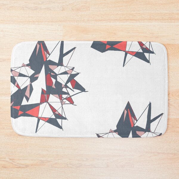 Item preview, Geometric Abstract shapes in Red, Grey, White  designed and sold by KevenTees.