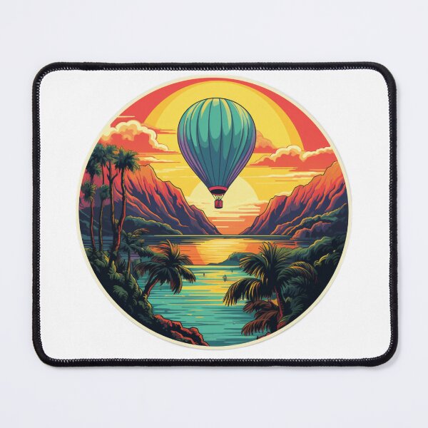 Item preview, Beautiful balloon summer sunset pattern designed and sold by SmileshareShop.