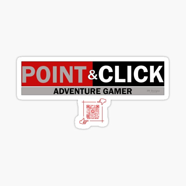 Item preview, Point & Click Adventure Gaming Logo V1 (Red/Black/Gray) designed and sold by Visual Resolutions.