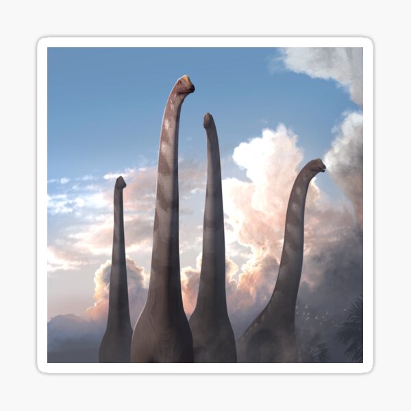 Artikel-Vorschau von Brachiosaurus-Herde, designt und verkauft von Paleo-parallax.