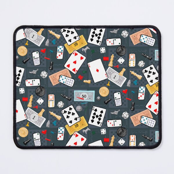 Item preview, Family Game Night pattern - Navy designed and sold by Quick Brown Fox Canada.