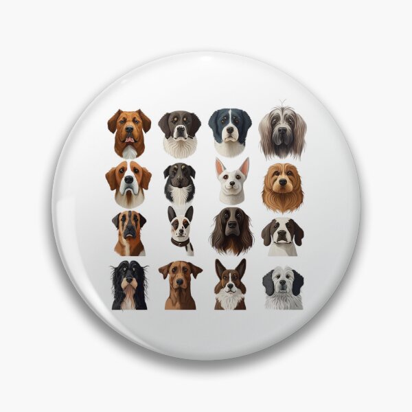 Item preview, Headshots of a collection of dogs designed and sold by naturemenagerie.