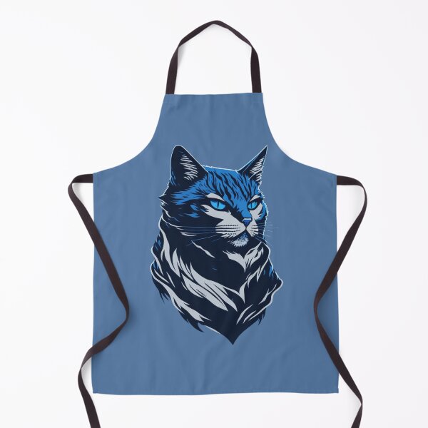 Artikelvorschau, Vektor-Stil-Katze in Blau entworfen und verkauft von NordicBadger.