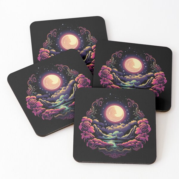 Item preview, Psychedelic Full Moon: Lunar Illumination designed and sold by PsyCloth.