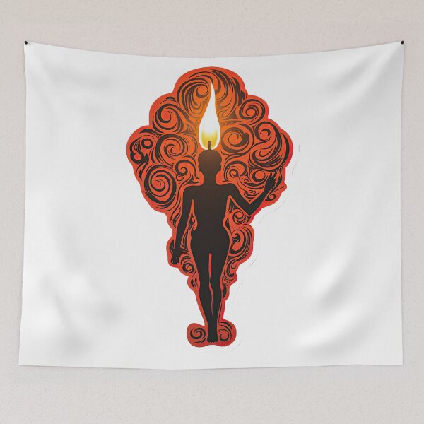 Item preview, Candlestick in red and black colors designed and sold by abmkf.