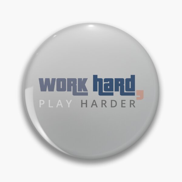 Item preview, Work hard, play harder text typography designed and sold by trepiu.