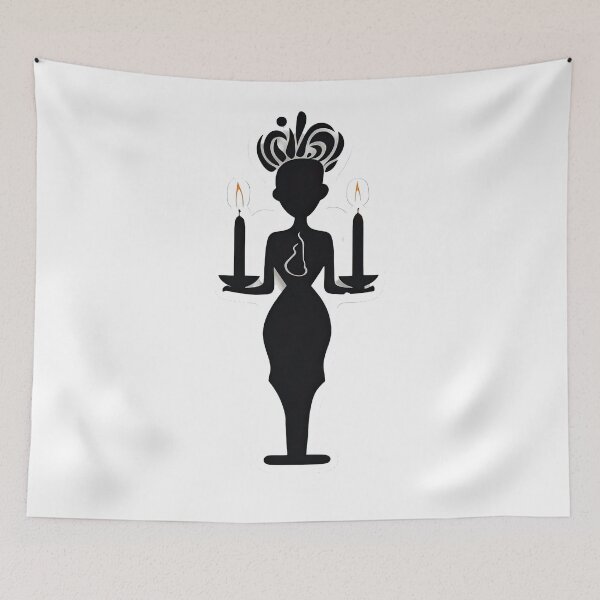 Item preview, Girl holding two candles designed and sold by abmkf.