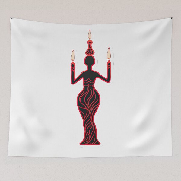 Item preview, Candlestick in the shape of a woman designed and sold by abmkf.