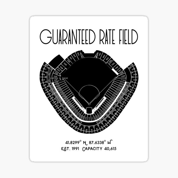 Item preview, Chicago White Sox Guaranteed Rate Field Stadium Baseball designed and sold by Birch Trail Boutique.