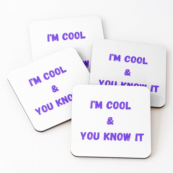 Item preview, I'm cool and you know it designed and sold by WondersofEmily.