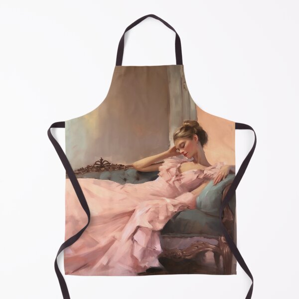 Item preview, Coquette aesthetic vintage painting of a languid woman designed and sold by Coquette Art.