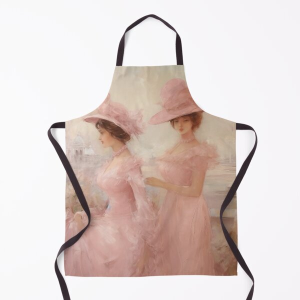 Item preview, Coquette aesthetic vintage painting of a two women designed and sold by Coquette Art.