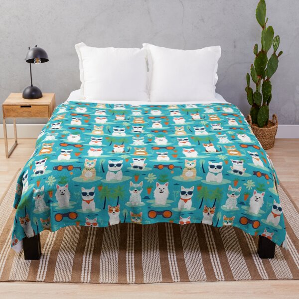 Item preview, Cats and dogs on the beach designed and sold by BurpeesEvery.