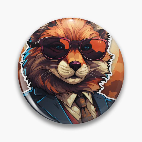 Item preview, Badass Fox Sticker designed and sold by Welnic.