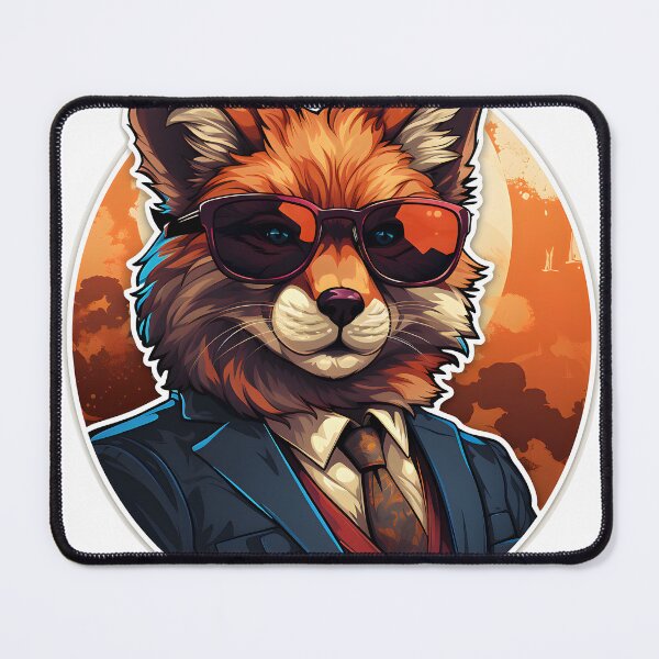 Item preview, Badass Fox Sticker designed and sold by Welnic.