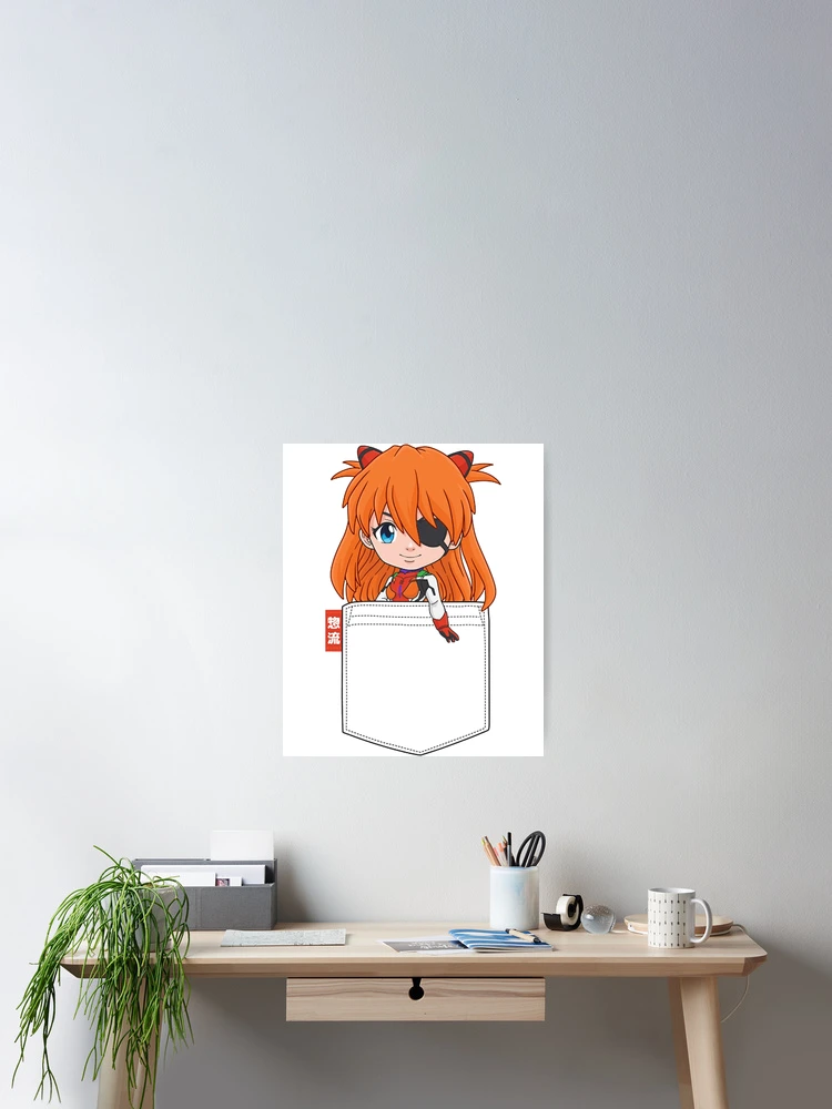 Thumbnail 2 of 3, Poster, Asuka Pocket Chibi designed and sold by RoderickDoyle.