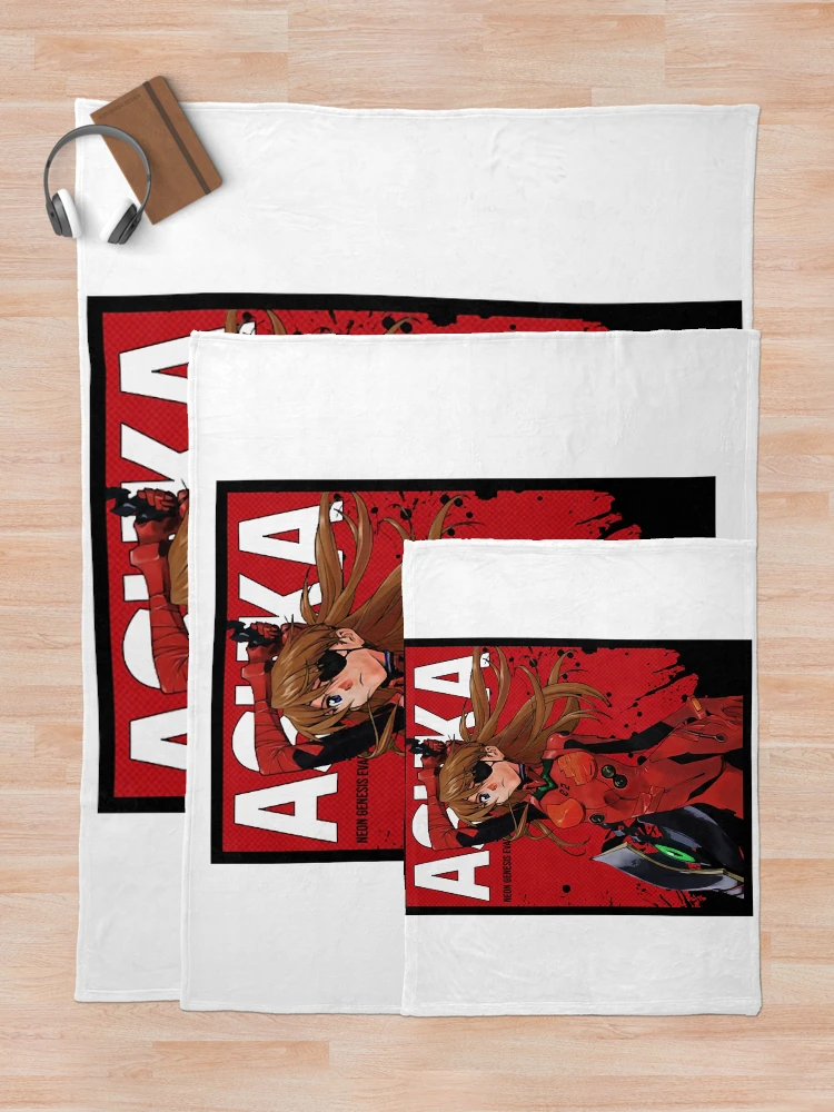 Thumbnail 5 of 6, Throw Blanket, Asuka Red Design v1 designed and sold by RoderickDoyle.