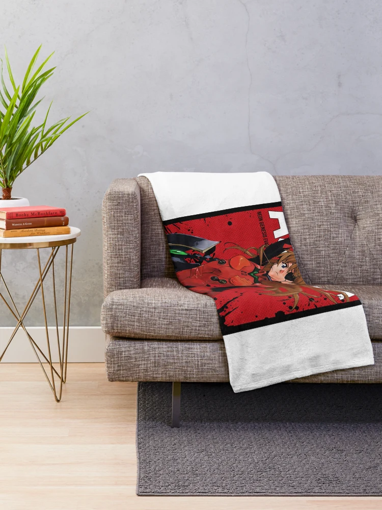 Thumbnail 2 of 6, Throw Blanket, Asuka Red Design v1 designed and sold by RoderickDoyle.