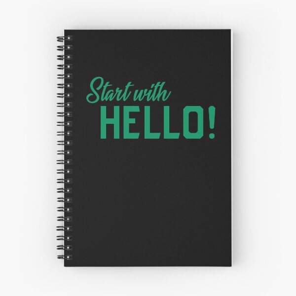 Item preview, Start with Hello designed and sold by Jaima-OLoughlin.