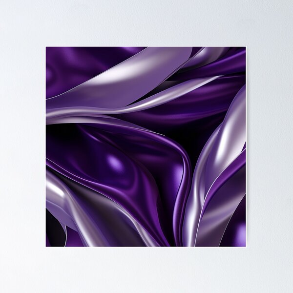 Item preview, Purple Majesty: Metallic Elegance in Ribbons & Polygons designed and sold by PaintbrushPlace.