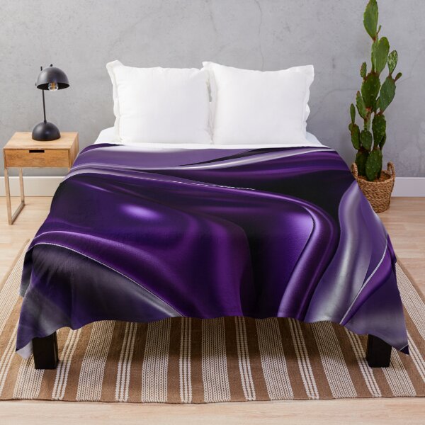 Item preview, Purple Majesty: Metallic Elegance in Ribbons & Polygons designed and sold by PaintbrushPlace.