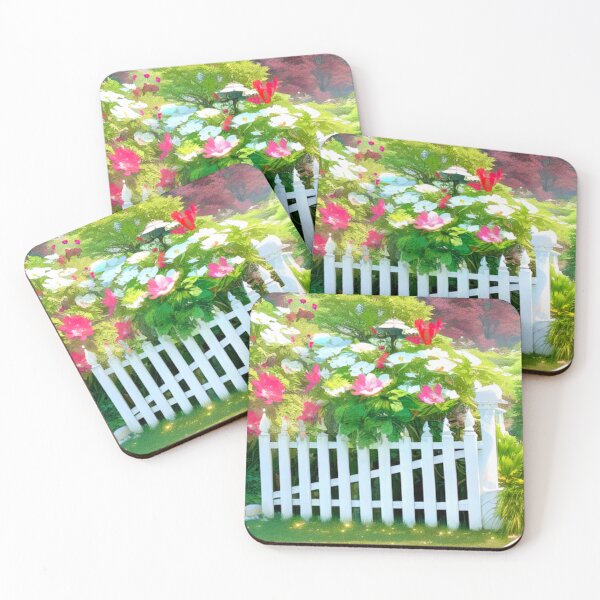 Item preview, White Fence & Flowers designed and sold by RivehArt.