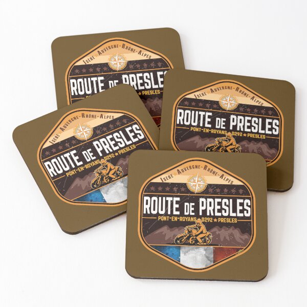 Item preview, Route de Presles Isère Balcony Road Sticker T-Shirt 02 designed and sold by OuterShellUK.