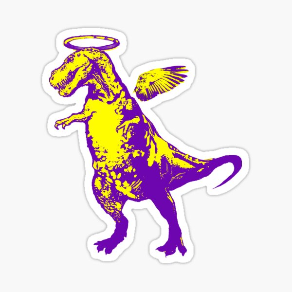 Angel Rex (purple and yellow) Sticker
