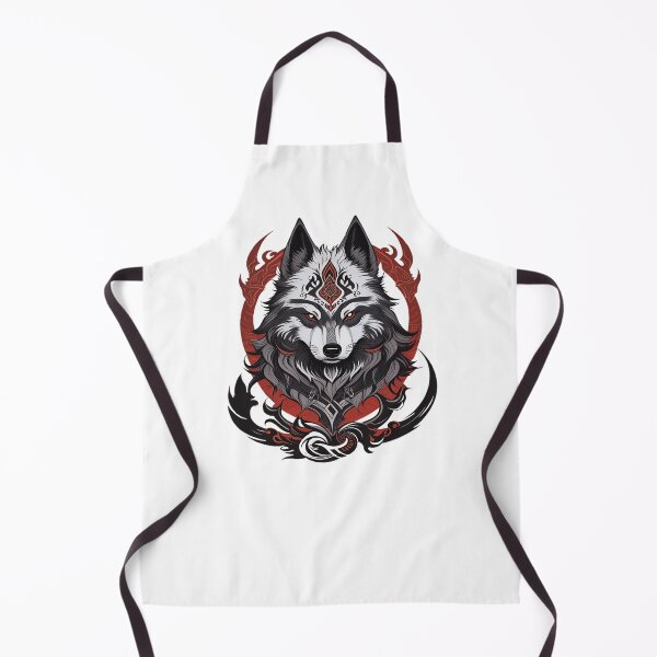 Artikelvorschau, Grauer Wolf, Vektor-Stil-Logo entworfen und verkauft von NordicBadger.
