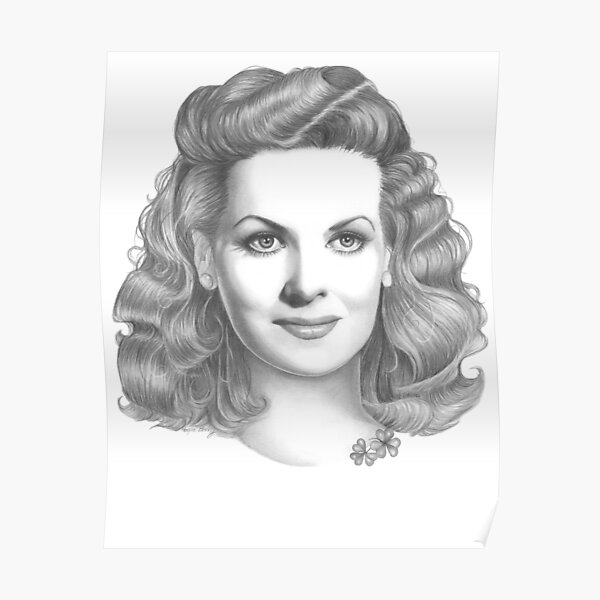 &ldquo;Maureen O&rsquo;Hara&rdquo; Poster for Sale by WendyBerry | Redbubble