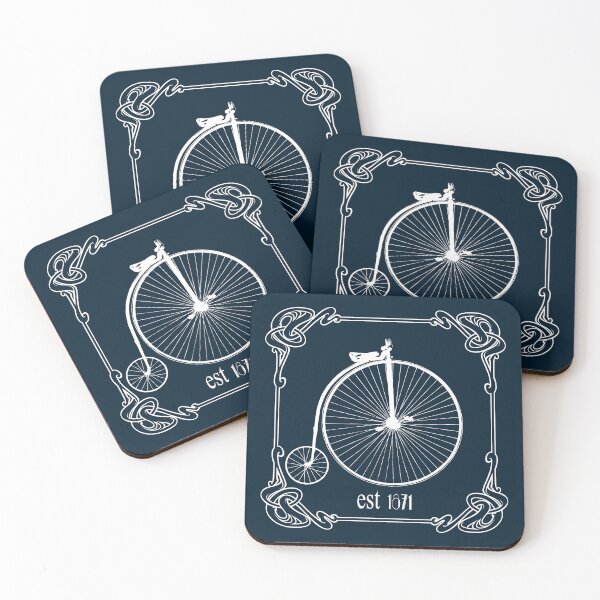 Item preview, Art Nouveau Penny Farthing White designed and sold by kernowerno.