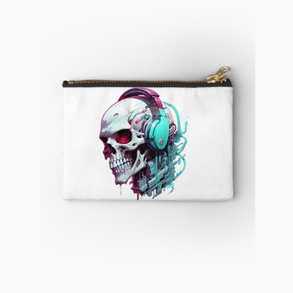 Item preview, Cyberpunk Skull in Neon Colors designed and sold by SchorlCraft.