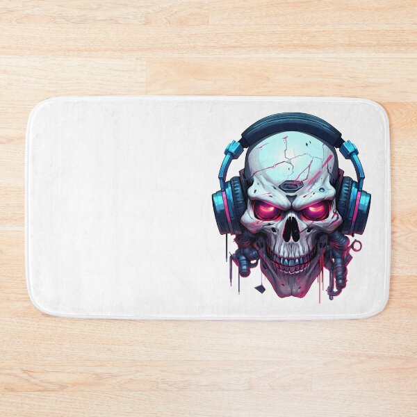 Item preview, Cyberpunk Skull in Neon Colors designed and sold by SchorlCraft.