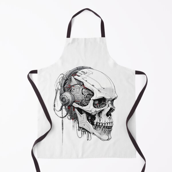 Item preview, Cyberpunk Skull in Neon Colors designed and sold by SchorlCraft.